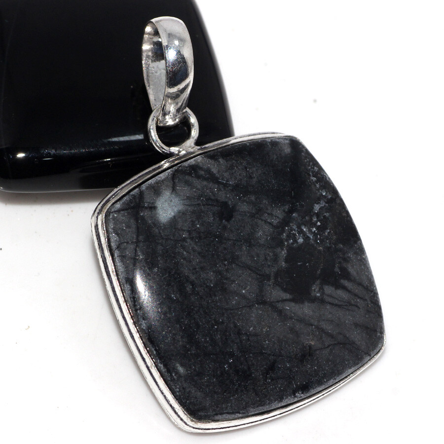Picasso Jasper 925 Silver Plated Gemstone Handmade Pendant 2