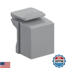 Leviton 41084-BG Blank Quickport Insert, 10-Pack, Grey,