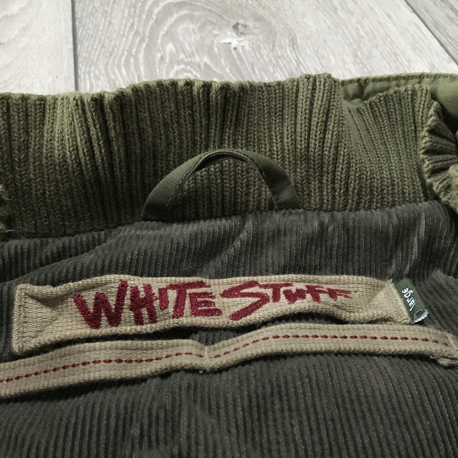 White Stuff Jacket Mens Large Green Padded Gilet Body Warmer Outdoors