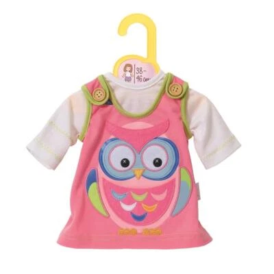 ZAPF CREATION Dolly Moda Kleid mit Eule 38-46 cm | Puppenkleid | Puppenbekleidung