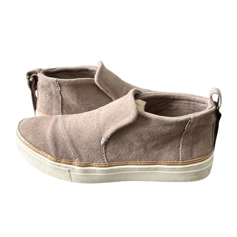 Zapatos sin cordones Toms Mid Top de gamuza para mujer talla 9,5 marrón 10014101 Foto 2 de 4