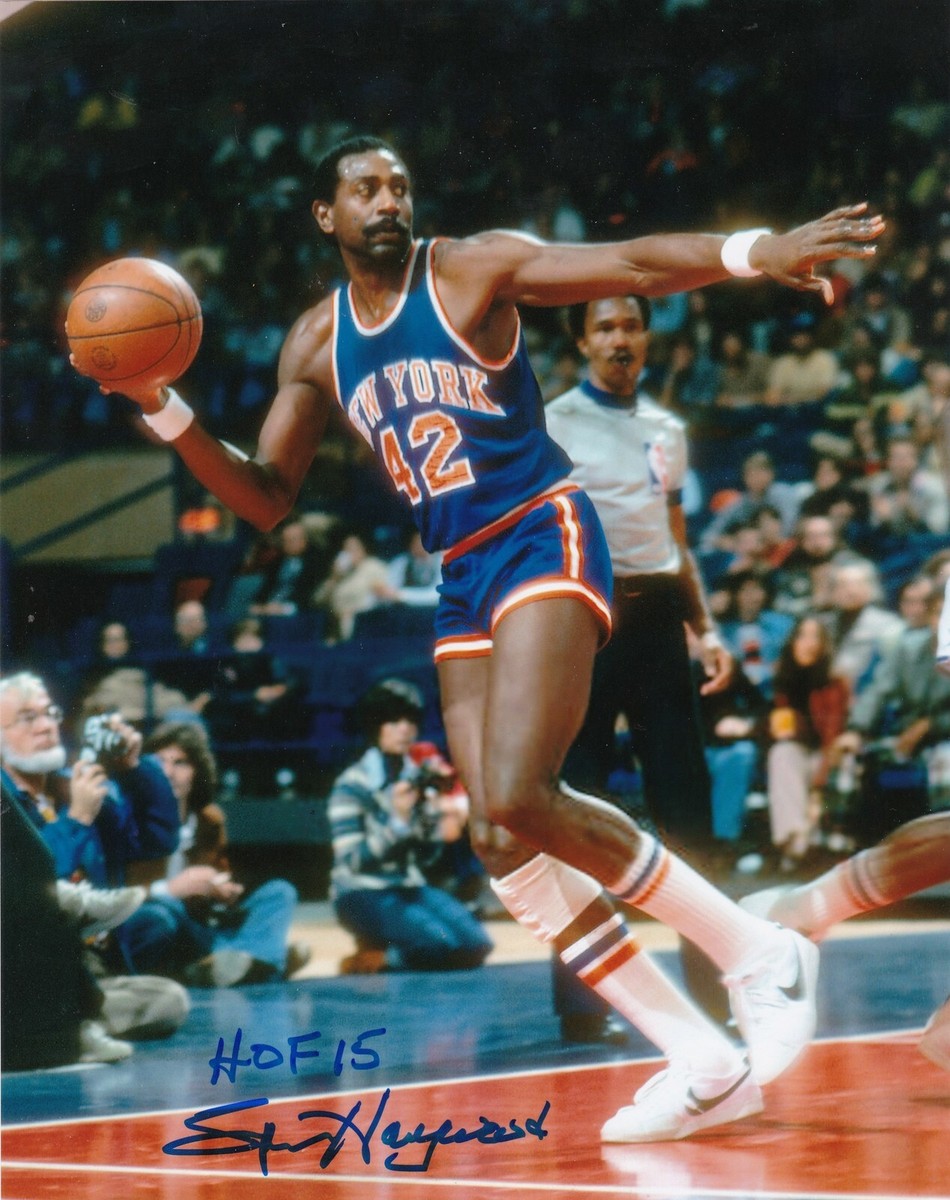 SPENCER HAYWOOD NEW YORK KNICKS HOF 15 COLOR ACTION SIGNED 8x10 | eBay
