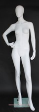 6 ft Female Abstract Head Mannequin Matte White New Style Mannequin SFW62E