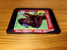 LOST WORLD: JURASSIC PARK video game box, cartridge, insert (Sega Genesis, 1997)