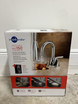 InSinkErator Instant Hot Water Dispenser Faucet PLUS Tank- Chrome H-HOT150C-SS