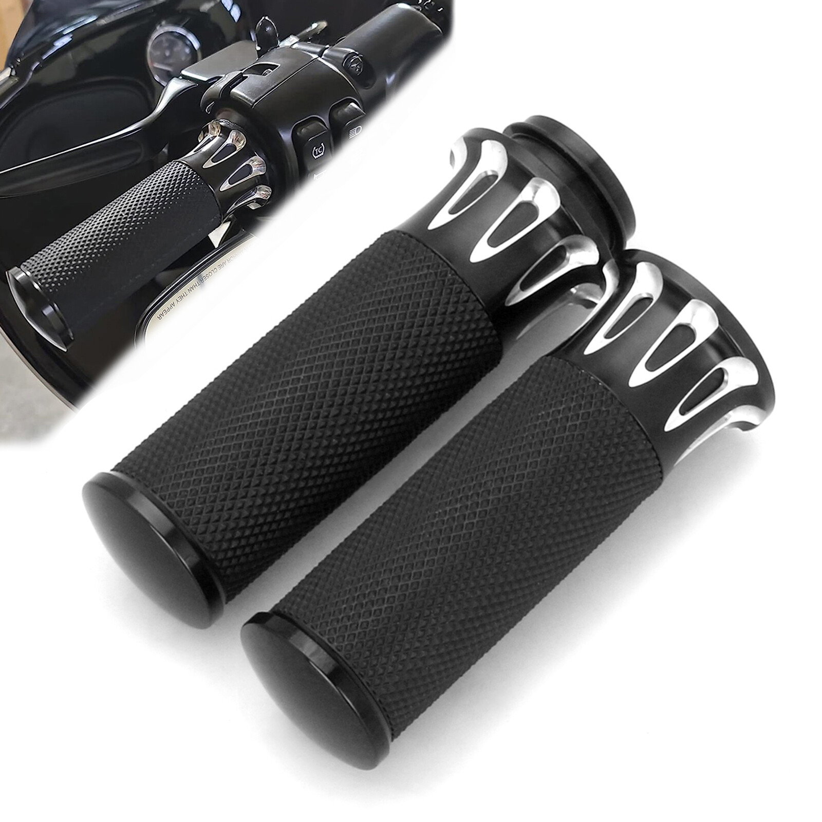 1" Electronic Throttle Grip for Harley Street Glide FLHX Handlebar Grips 08-19