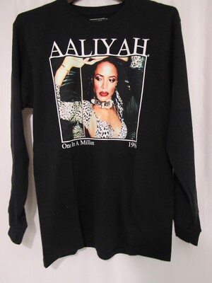 Aaliyah One In A Million Weekend Long Sleeve Tee M NEW