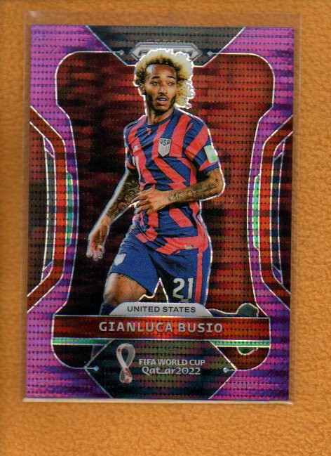 Gianluca Busio 2022 Prizm FIFA World Cup Breakaway Purple #202 /35 United States
