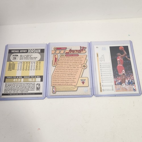 1990 1991 FLEER BULLS #26 MICHAEL JORDAN PONTE SUPERIORE - Foto 2 di 2