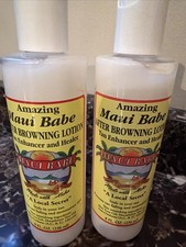 Lot Of 2 Amazing Maui Babe After Browning Lotion 8oz Tan Enhancer  Healer NEW