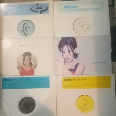 Alexia 7x12'' Vinyl Promo Mega Collection 24 Mixes music I like gimmie love uh la