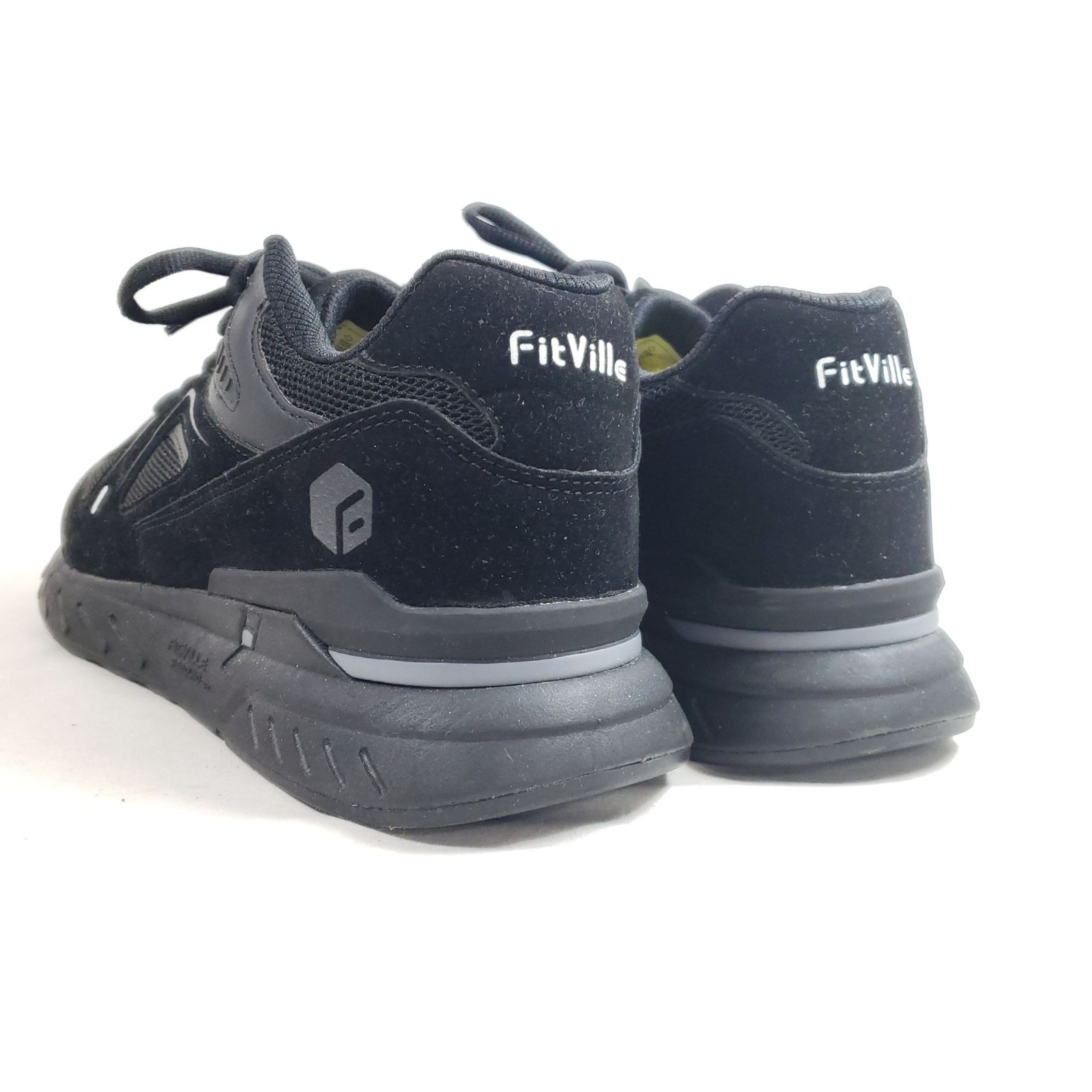 SAOLA FitVille Uomo Taglia 9.5XW Nero Sneakers Comode Traspiranti Scarpe Sportive