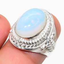 Milky Opalite Gemstone 925 Sterling Silver Jewelry All Size Ring For Gift