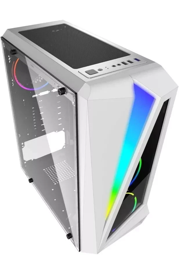 CiT Gaming PC Computer Case Mars ARGB ATX Tower- White - Image 3 of 4