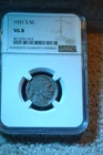 1921-S BUFFALO NICKEL NGC CERTIFIED VERY GOOD--08 GREAT KEY DATE COIN!  #21