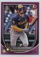 2025 Bowman Fuchsia 204/299 William Contreras #70 6fs