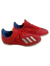 Adidas X 18.3 IN Fußballschuhe Kinder Gr. 34 Rot Blau Hallenschuhe