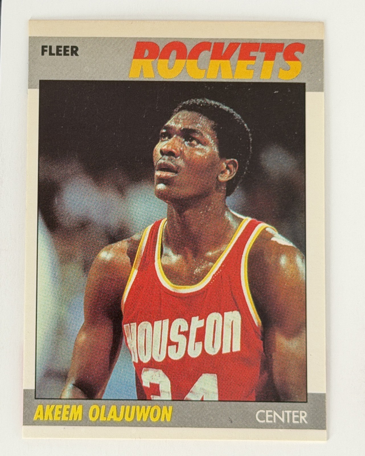 1987-88 Fleer AKEEM OLAJUWON #80