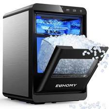 EUHOMY Nugget Ice Maker Countertop, 40Lbs/24H Pebble Ice Maker Machine, Self-Cle