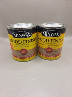 2 Qt Minwax Premium Oil Wood Finish Color Classic Gray 271 Semi-Transparent