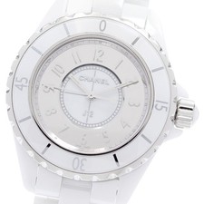 CHANEL J12 Mirror H4861 White Ceramic Quartz Ladies Watch_981116
