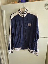 Vintage POLO RALPH LAUREN RL Tennis Racquet Track Jacket Men's Sz L
