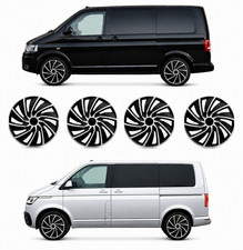 Radkappen 17 Zoll für VW T5 T6 T6.1 schwarz silber matt Radzierblenden 4 Stück