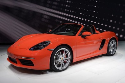 Cars 2016 geneva motor porsche 718 boxster Art Print Poster 11x17
