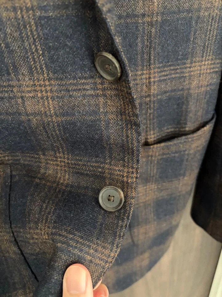 Chaqueta Loro Piana Casi Como Nueva Lana Seda Mezcla Cachemira Talla M 70cm Largo Foto 4 de 4