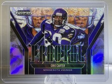 2025 Panini Prizm Black Cris Carter Fractal Silver Prizm