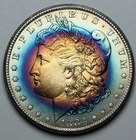 1883 CC Morgan Silver Dollar Incredible Specimen Toned BU Coin