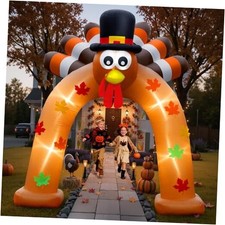9FT Thanksgiving Inflatable Turkey Arch Thanksgiving Inflatables Outdoor