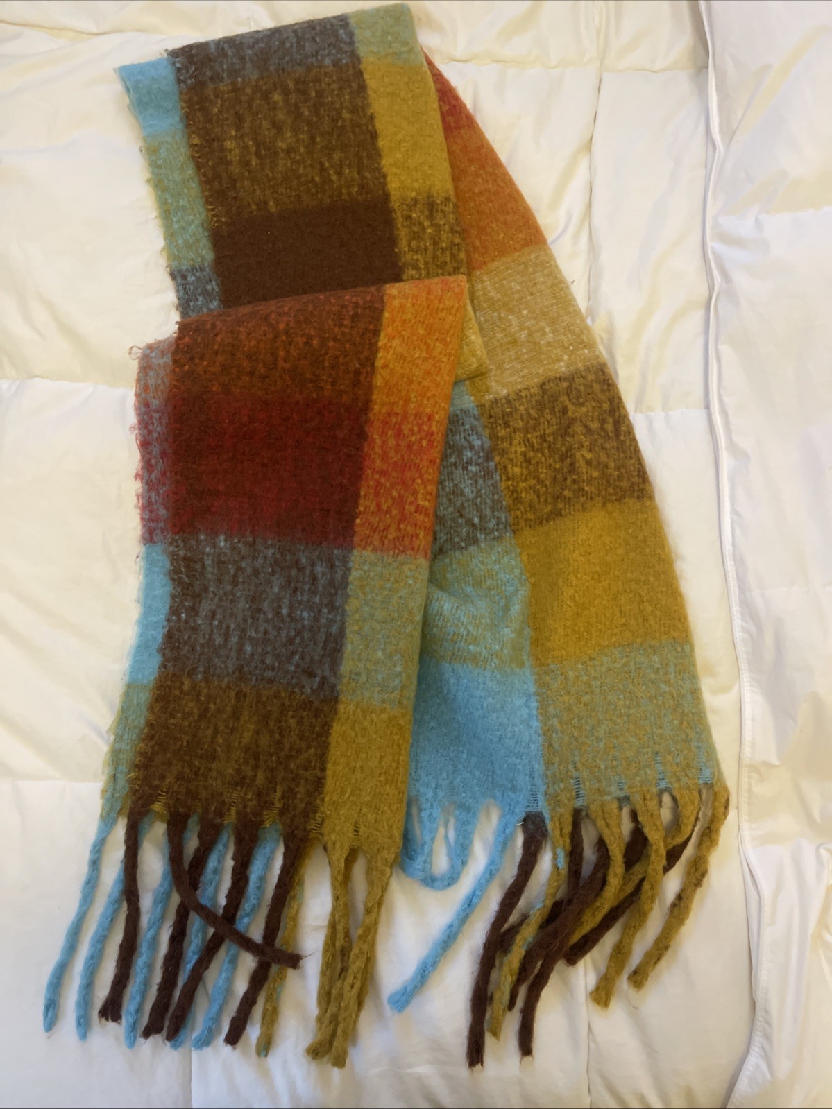 Jailjam Multicolor Patchwork Scarf Large Soft - image 3