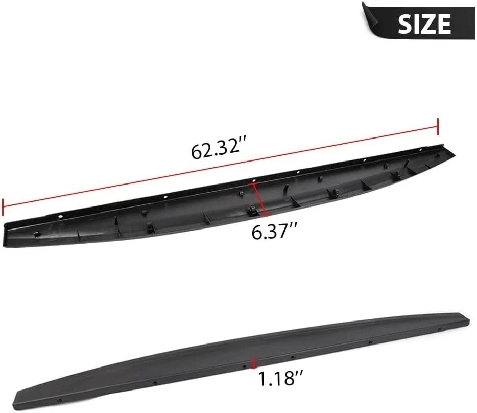 Tapa moldeadora puerta trasera compatible con Dodge Ram 1500 2009-2018 Foto 2 de 4