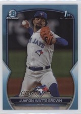 2023 Bowman Draft Chrome Sky Blue Refractor Juaron Watts-Brown #BDC-113 0ok8