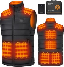 Heated Vest for Men with Battery Pack Included 16000mAh 7.4V Battery, Size Large