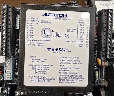 Alerton Ibex TX-653P DDC Programmable HVAC Controller Control Board
