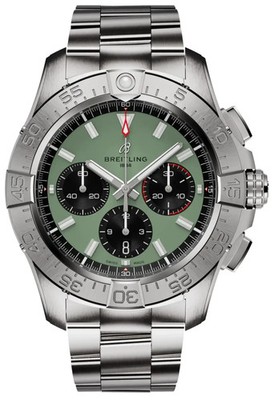 Breitling Avenger B01 44mm Green/Black Dial Stainless Steel Men's Watch AB0147