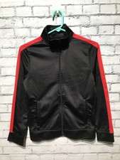 Tek Gear, Kids Boy L, Black/Red Zip Up Long Sleeve Activewear Jacket