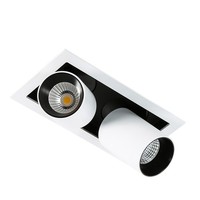 Weiß Schwarz Moderne Einbauleuchte Downlight Lampe 1640Lm 2X12W/Led IP20