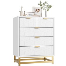 Kommode mit 5 Schüben Schubladenkommode Sideboard Anrichte Schlafzimmerkommode