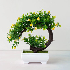 Artificial Plants Bonsai Simulated Tree Potted Plants Fake Flowers Table Potted 