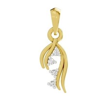 0.04Ct S1 Lab Grown Diamond 925 Sterling Silver Wedding Pendant SGL