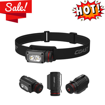 Coast WPH20R 2000 Lumen Rechargeable LED Headlamp Clip Magnetic End Cap