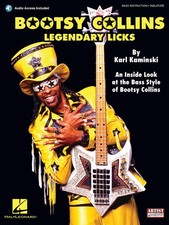 Bootsy Collins Legendary Licks Learn to Play Bass Guitar Lessons Tab Book Audio