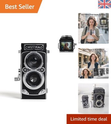 CHUZHAO Retro TLR Digitalkamera: 1080P Video & 12MP Autofokus - Geschenkbereit!