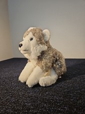 Animal Alley Siberian Husky Wolf 13" Puppy Dog Plush Realistic Stuffed Animal