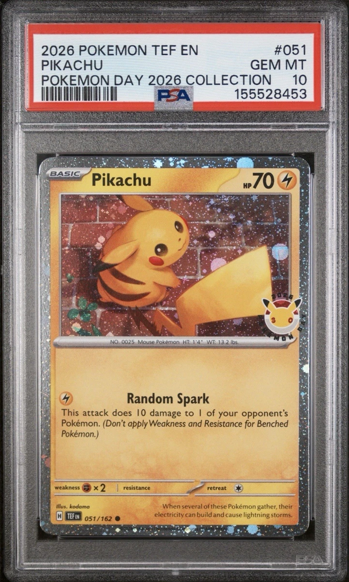 Pokémon TCG Grade 10 Pikachu Individual Collectible Card Game