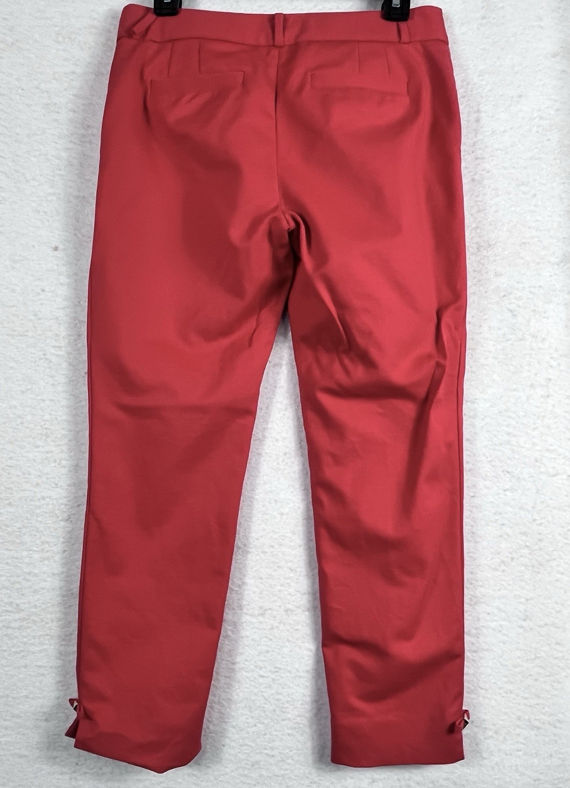 Kate Spade Jackie Bow Capri Pants Red Size 2 Slim Fit Cropped Ankle ✨READ✨1529 thumbnail 7
