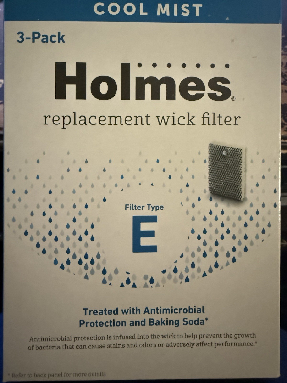 Replacement Wick Filter (pack Of 3) Type E Cool Mist